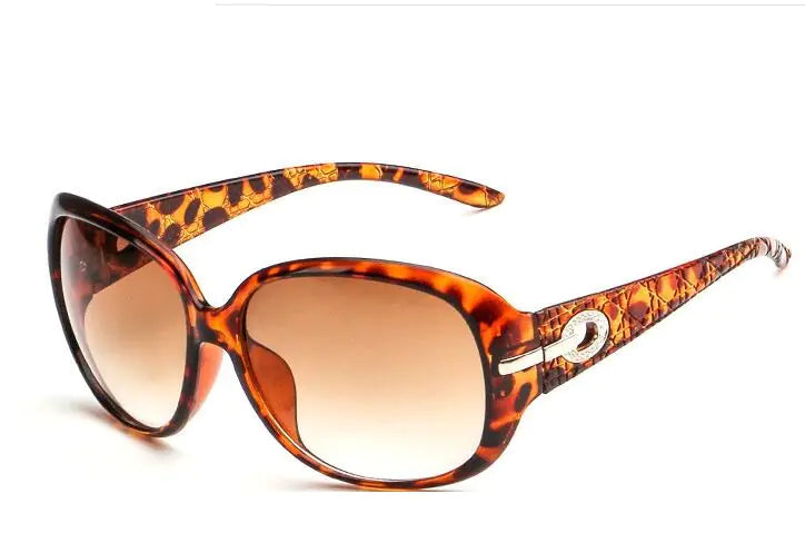 Rhinestone-Accented Women's Sunglasses with Large Frame