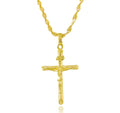 24k Gold Plated Women's Cross Necklace, Durable Jewelry