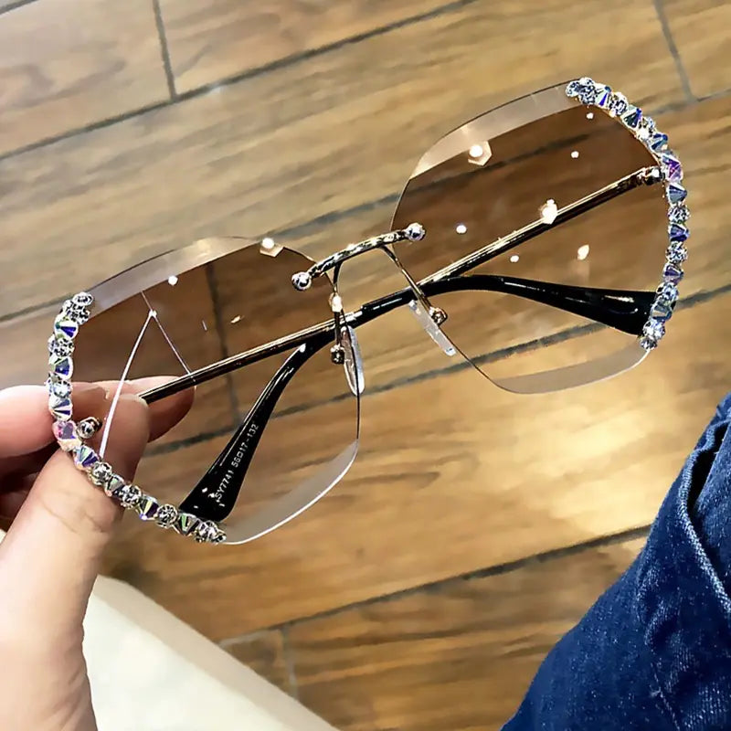 Women's UV Protection Sunglasses with Rhinestones