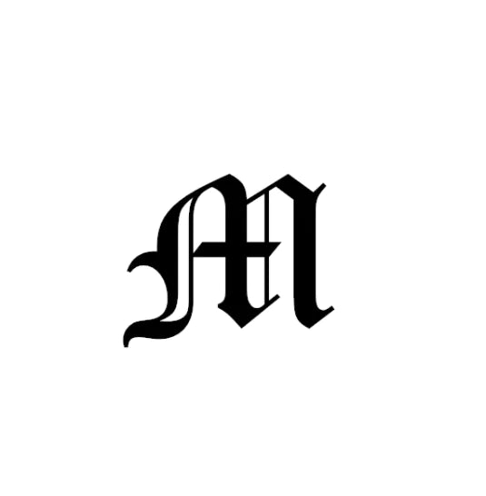 Vintage English Alphabet Ring in 18K Vacuum Plating