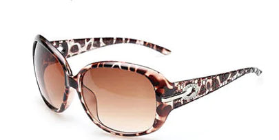 Rhinestone-Accented Women's Sunglasses with Large Frame
