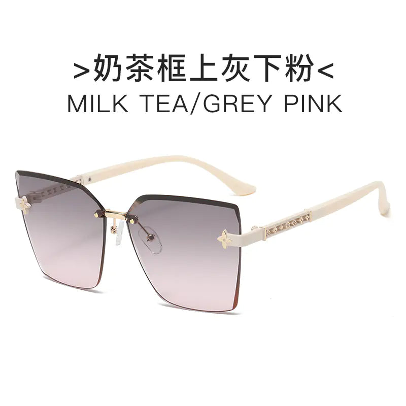 Trendy Women's Sunglasses with Unique Edge Design
