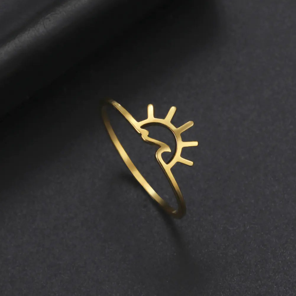 Sun Ring for Women - Closed Design