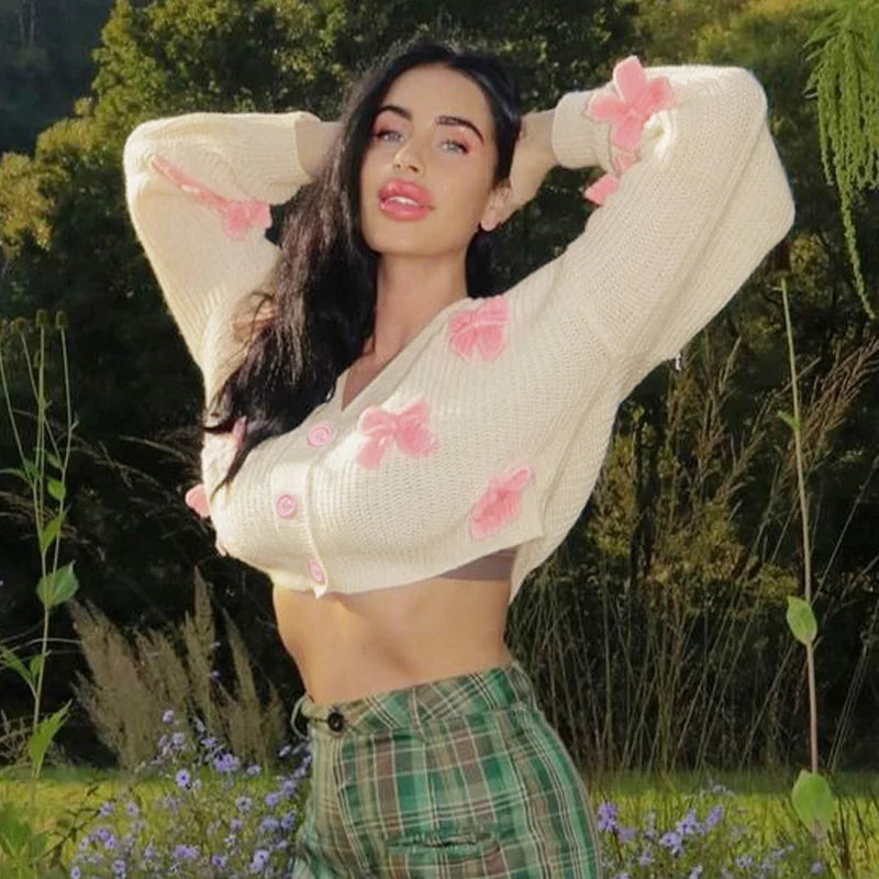 Bow Decoration Women's Sweater