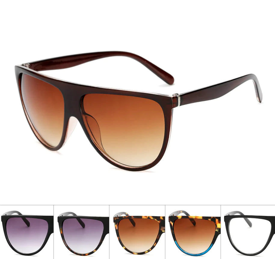 Cat Eye and Square Women's Sunglasses with Color Film