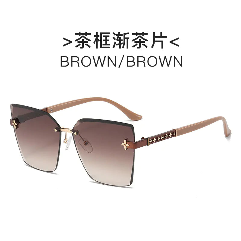 Trendy Women's Sunglasses with Unique Edge Design