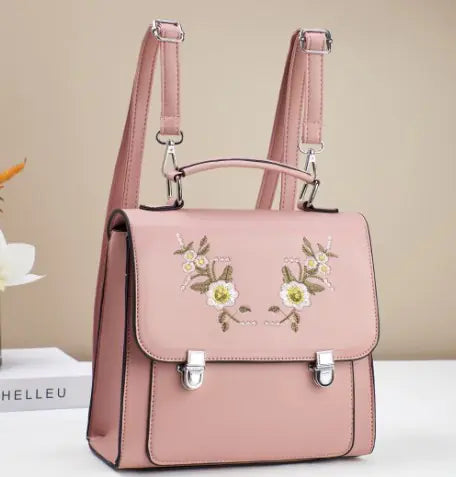 Embroidered Women's Backpack