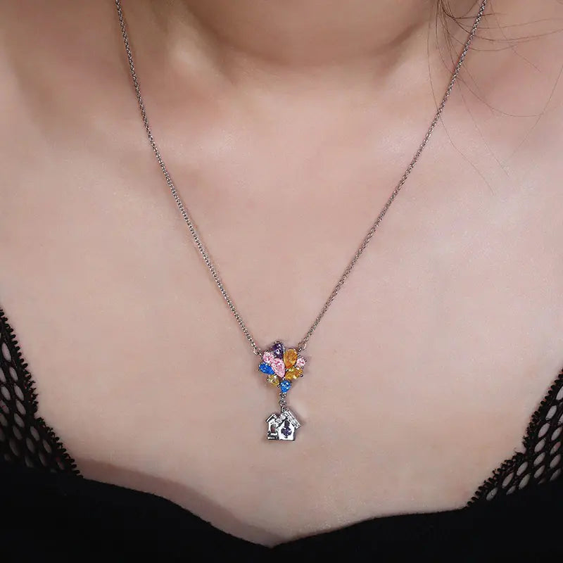 "Love House Pendant Necklace - Women's Fashion Jewelry"