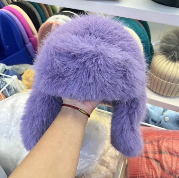 Retro Warm Earmuffs Hat for Cold Mountain Weather