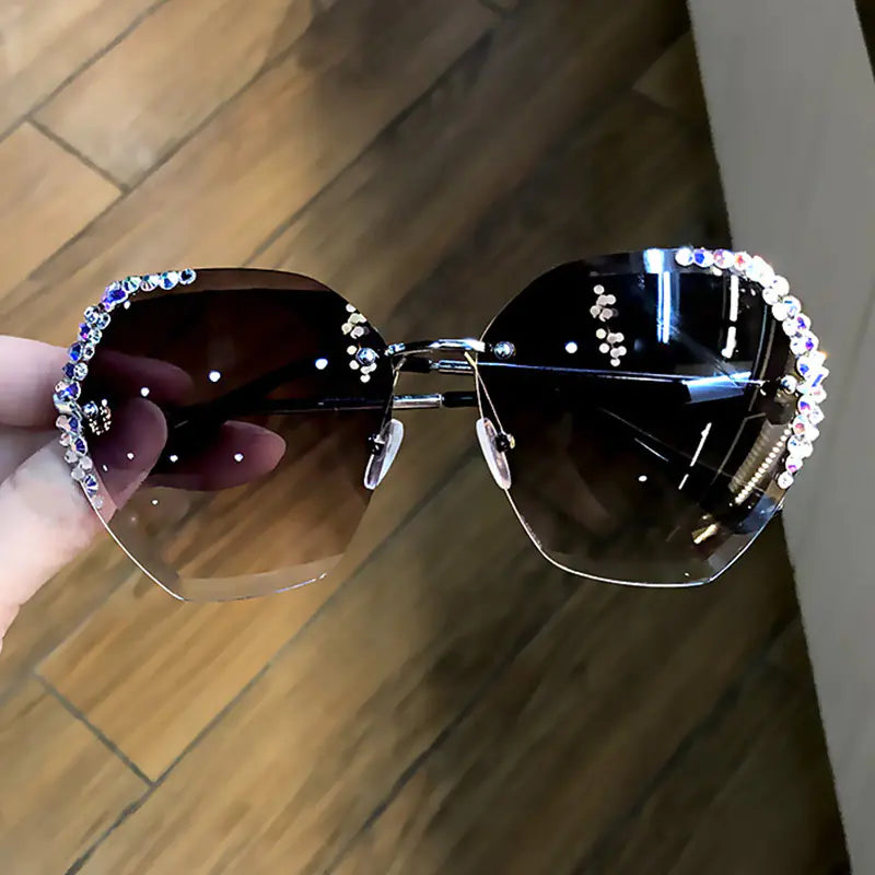 Women's UV Protection Sunglasses with Rhinestones