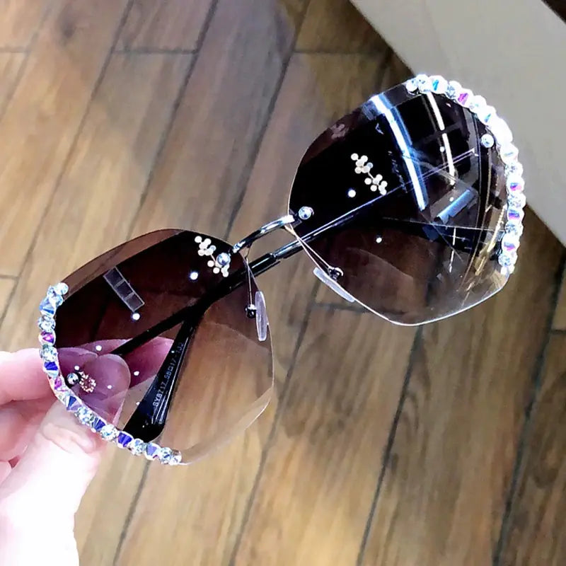 Women's UV Protection Sunglasses with Rhinestones