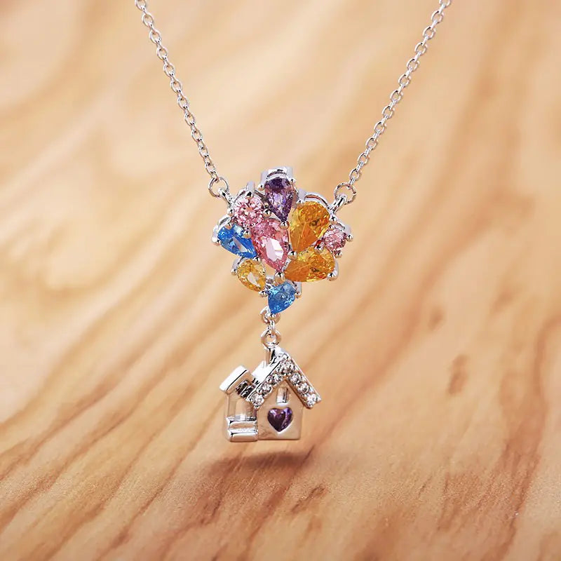 "Love House Pendant Necklace - Women's Fashion Jewelry"