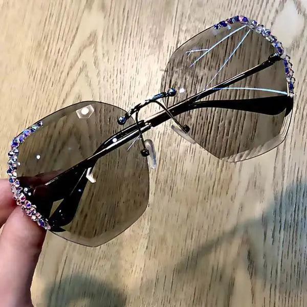 Women's UV Protection Sunglasses with Rhinestones