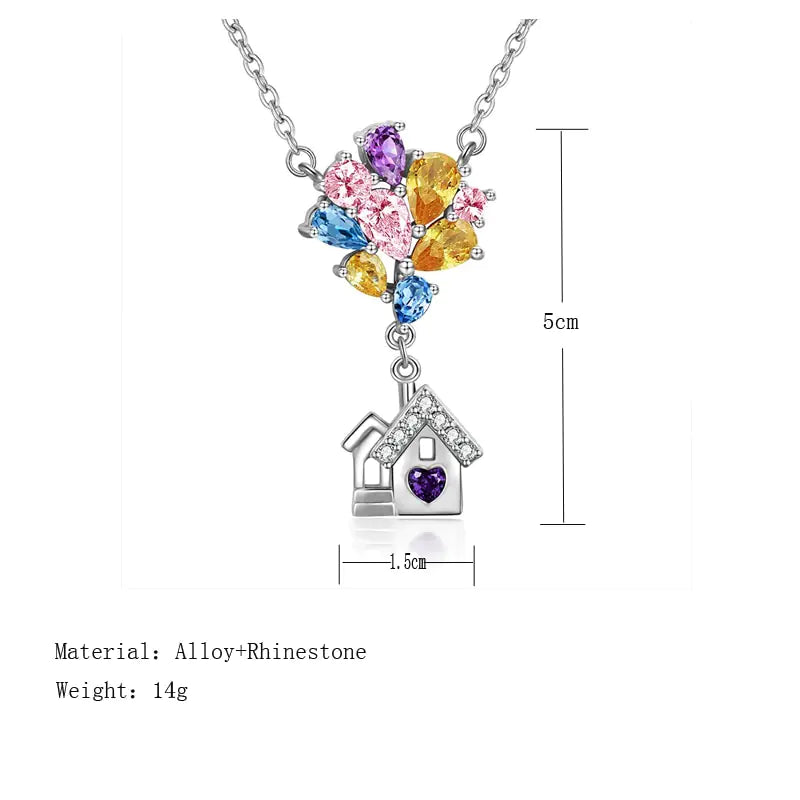 "Love House Pendant Necklace - Women's Fashion Jewelry"