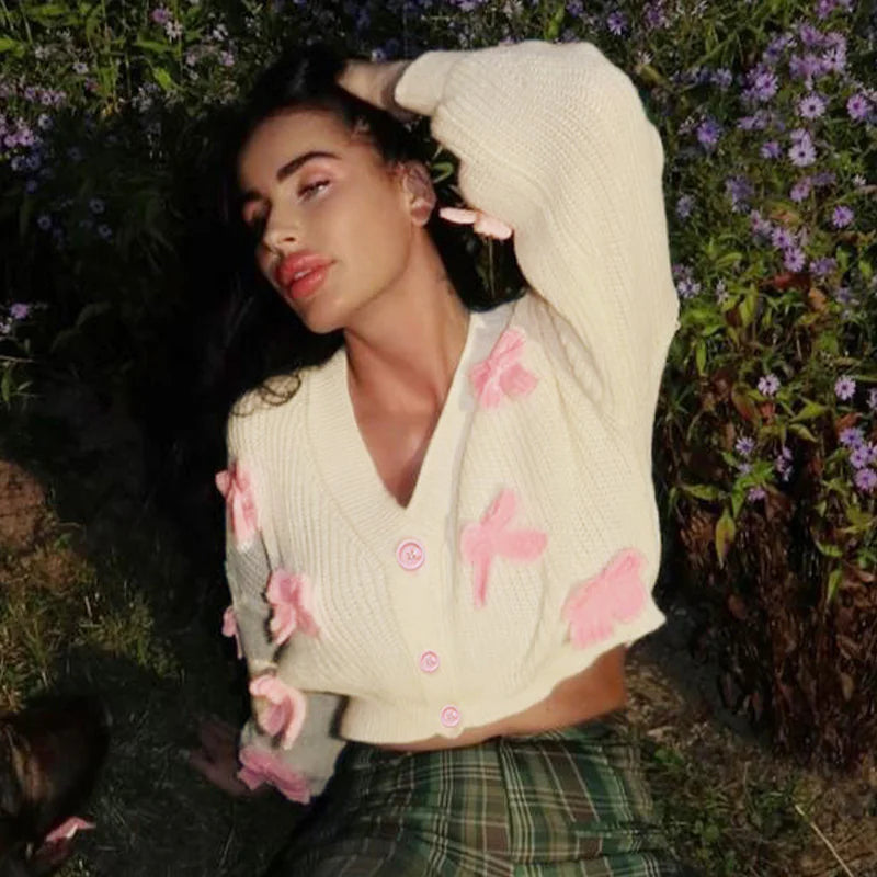 Bow Decoration Women's Sweater