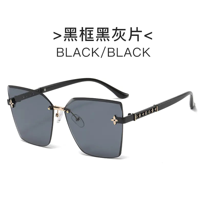 Trendy Women's Sunglasses with Unique Edge Design