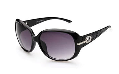Rhinestone-Accented Women's Sunglasses with Large Frame