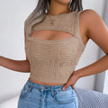 Women's Sexy Hollow Sleeveless Tops for Spring & Summer
