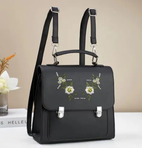 Embroidered Women's Backpack