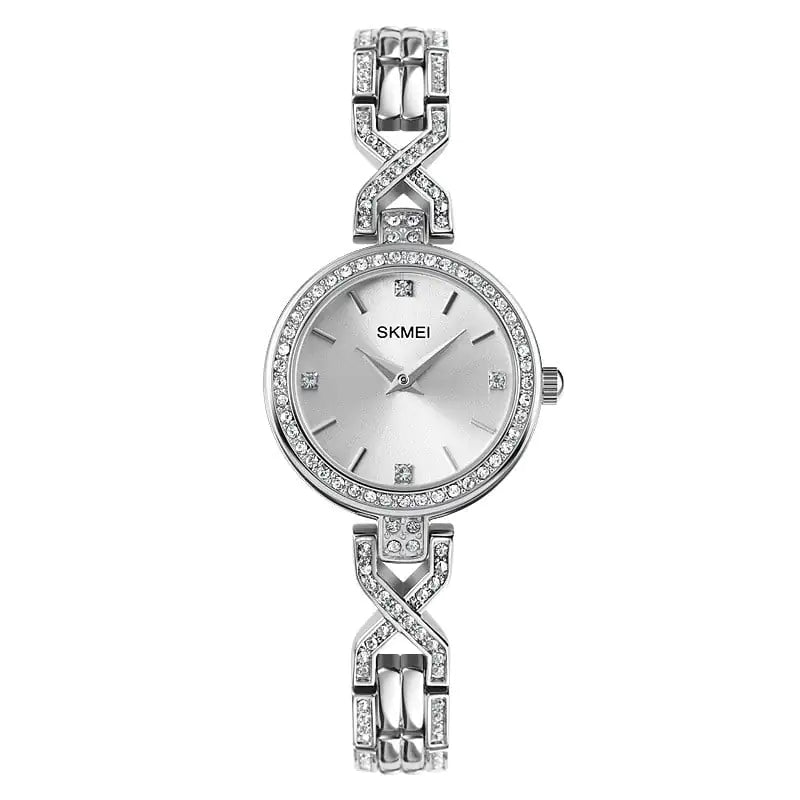 Time Beauty Women's Round Jewelry Bracelet Quartz Watch