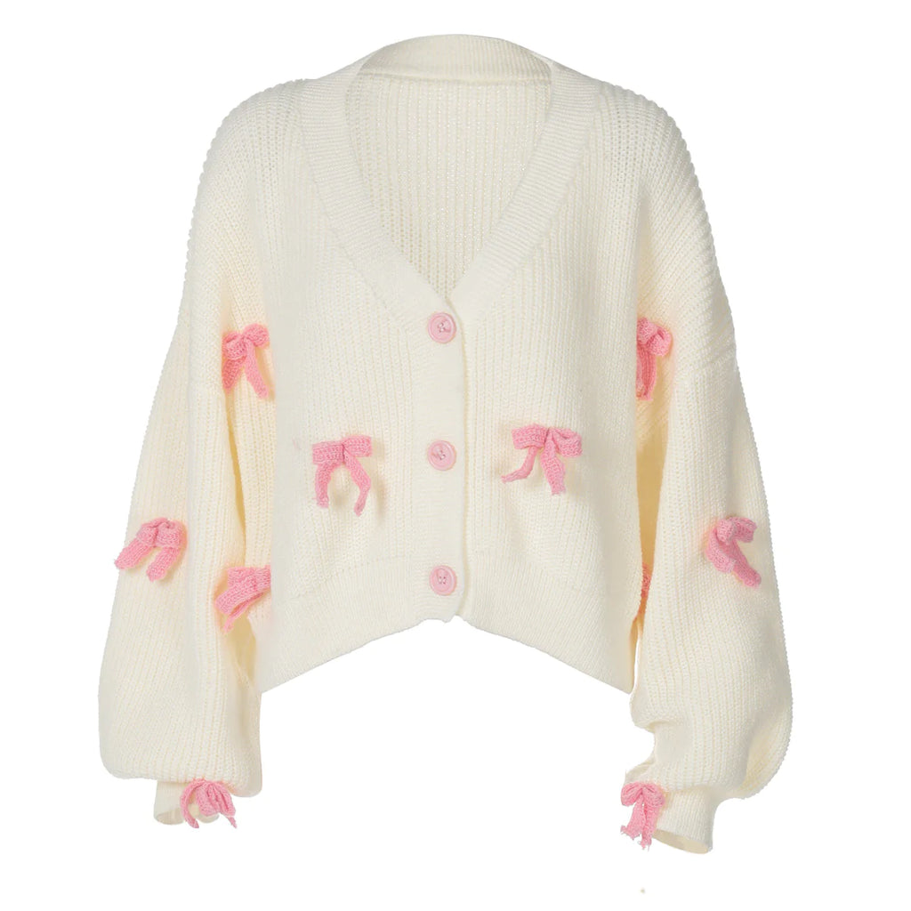 Bow Decoration Women's Sweater