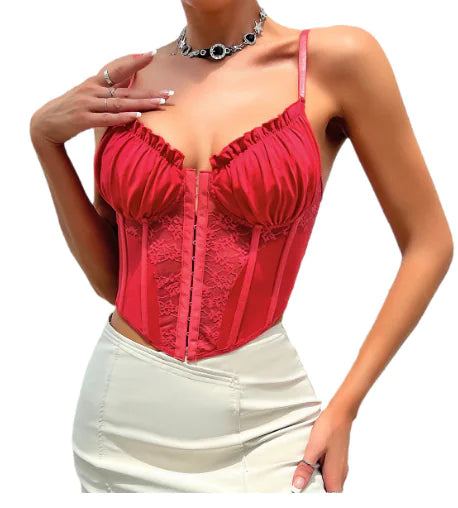 Women's Casual Slim V-neck Tops with Wooden Ear Edge