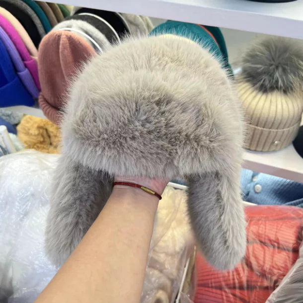 Retro Warm Earmuffs Hat for Cold Mountain Weather