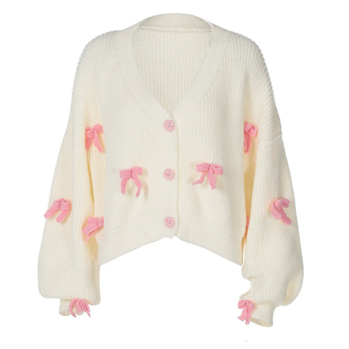 Bow Decoration Women's Sweater