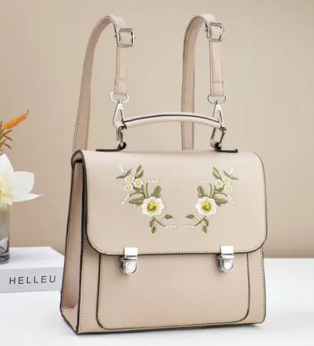 Embroidered Women's Backpack