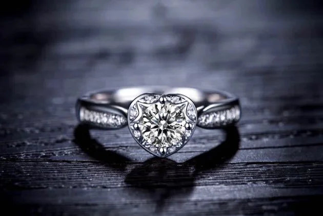 Diamond Women's Ring with Fire Opal Jewelry