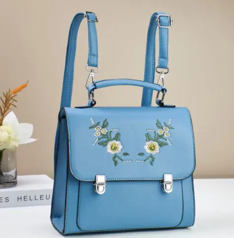 Embroidered Women's Backpack