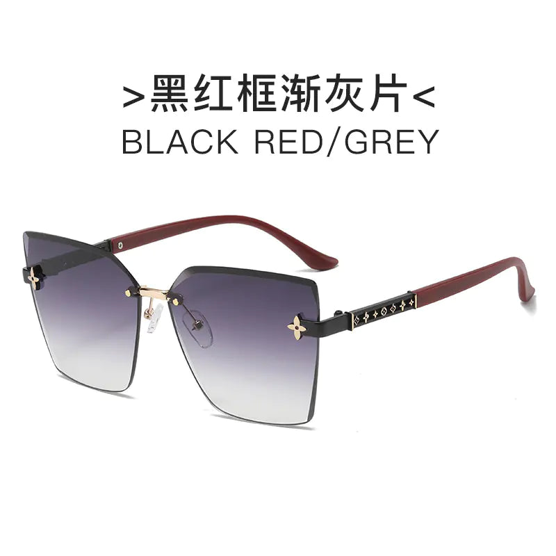 Trendy Women's Sunglasses with Unique Edge Design
