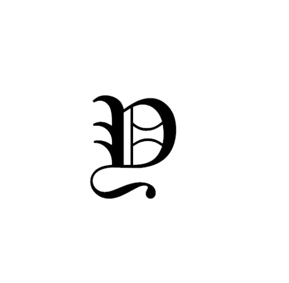 Vintage English Alphabet Ring in 18K Vacuum Plating